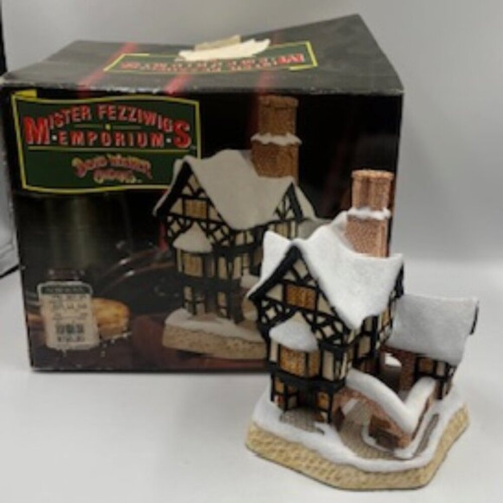 David Winters Cottages Mr Fezziwig’s Emporium Vintage 1990 Original‎ Box
